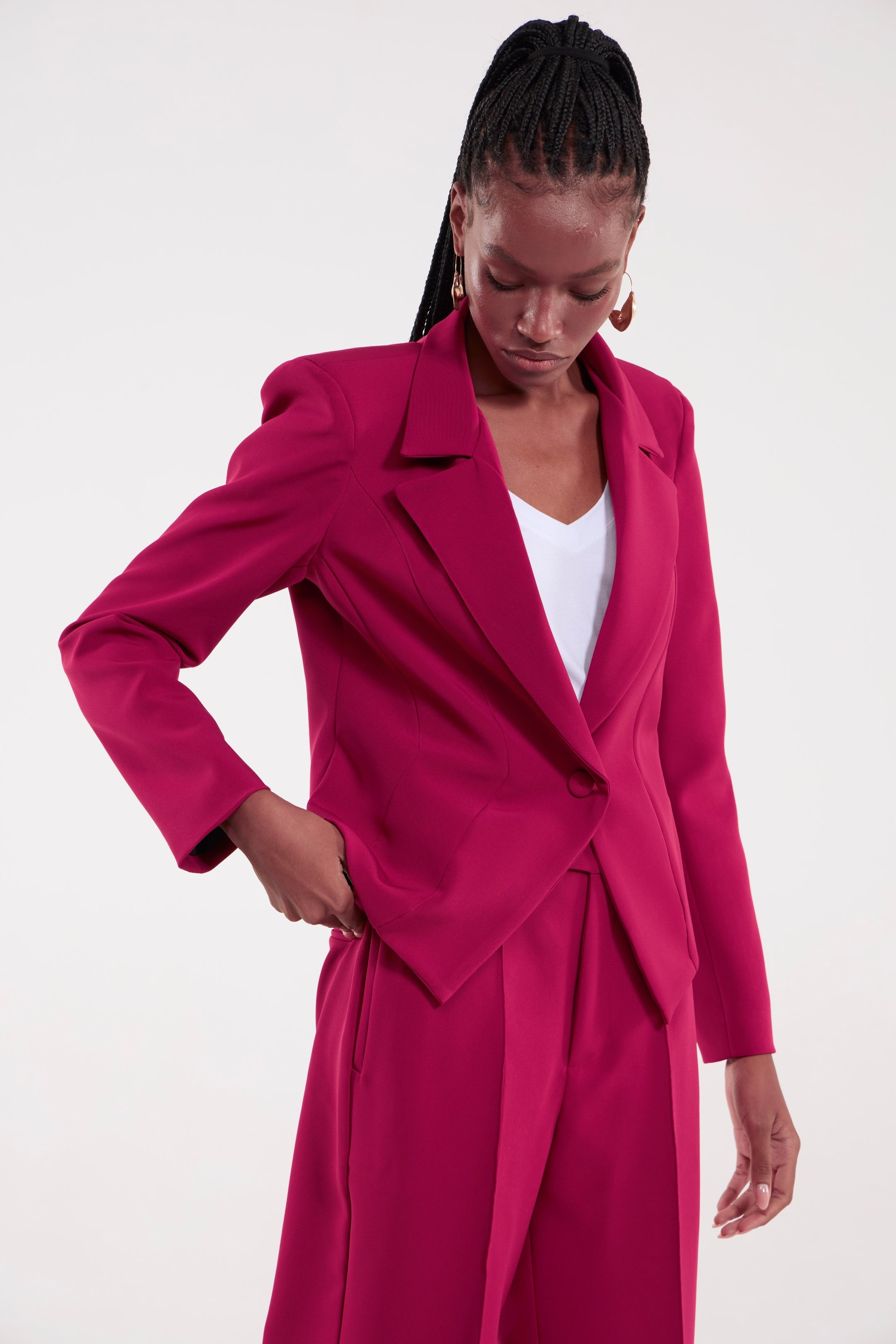 Blazer Marina Cereja