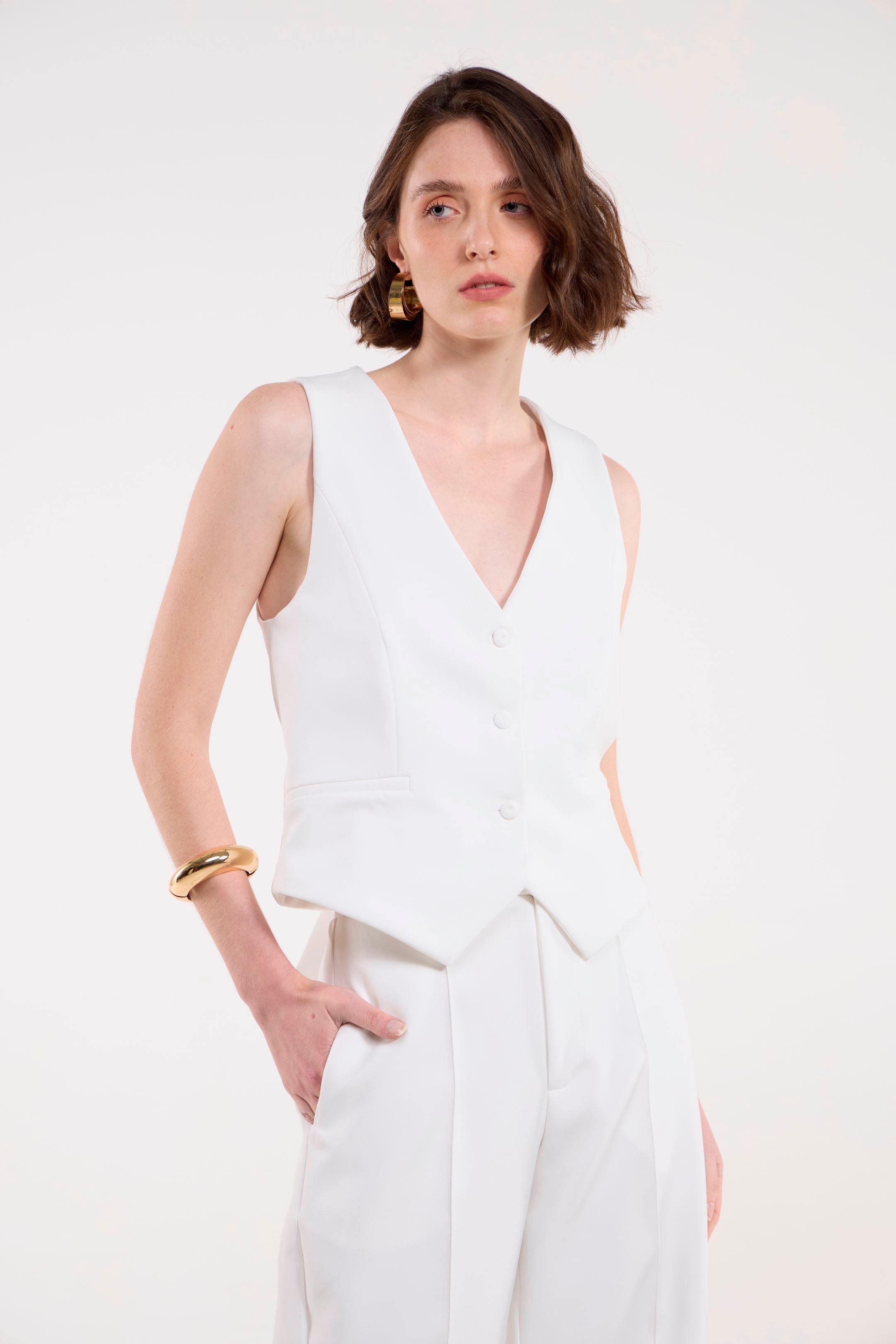 Colete Vanessa Off White