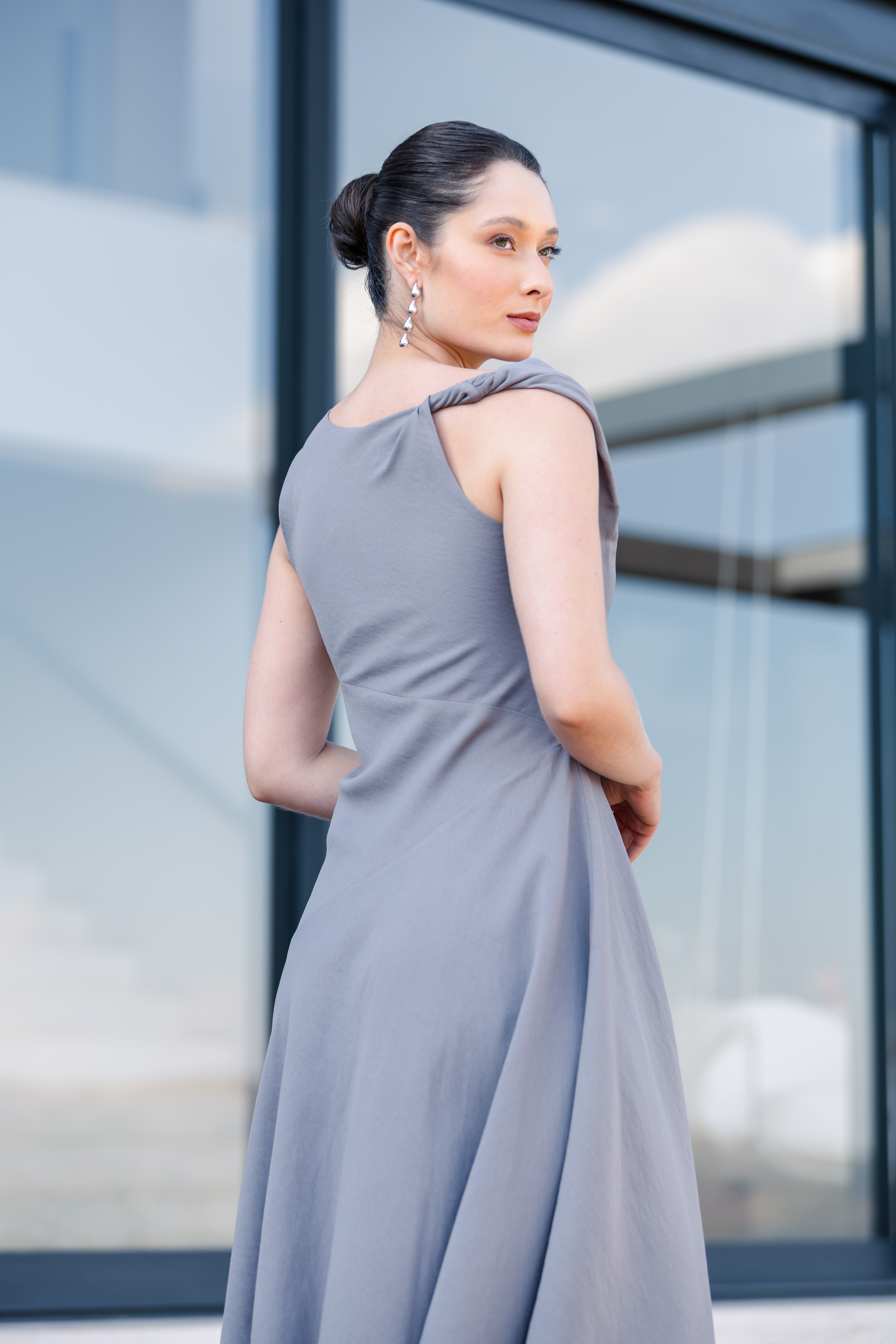 Vestido Vitoria Cinza