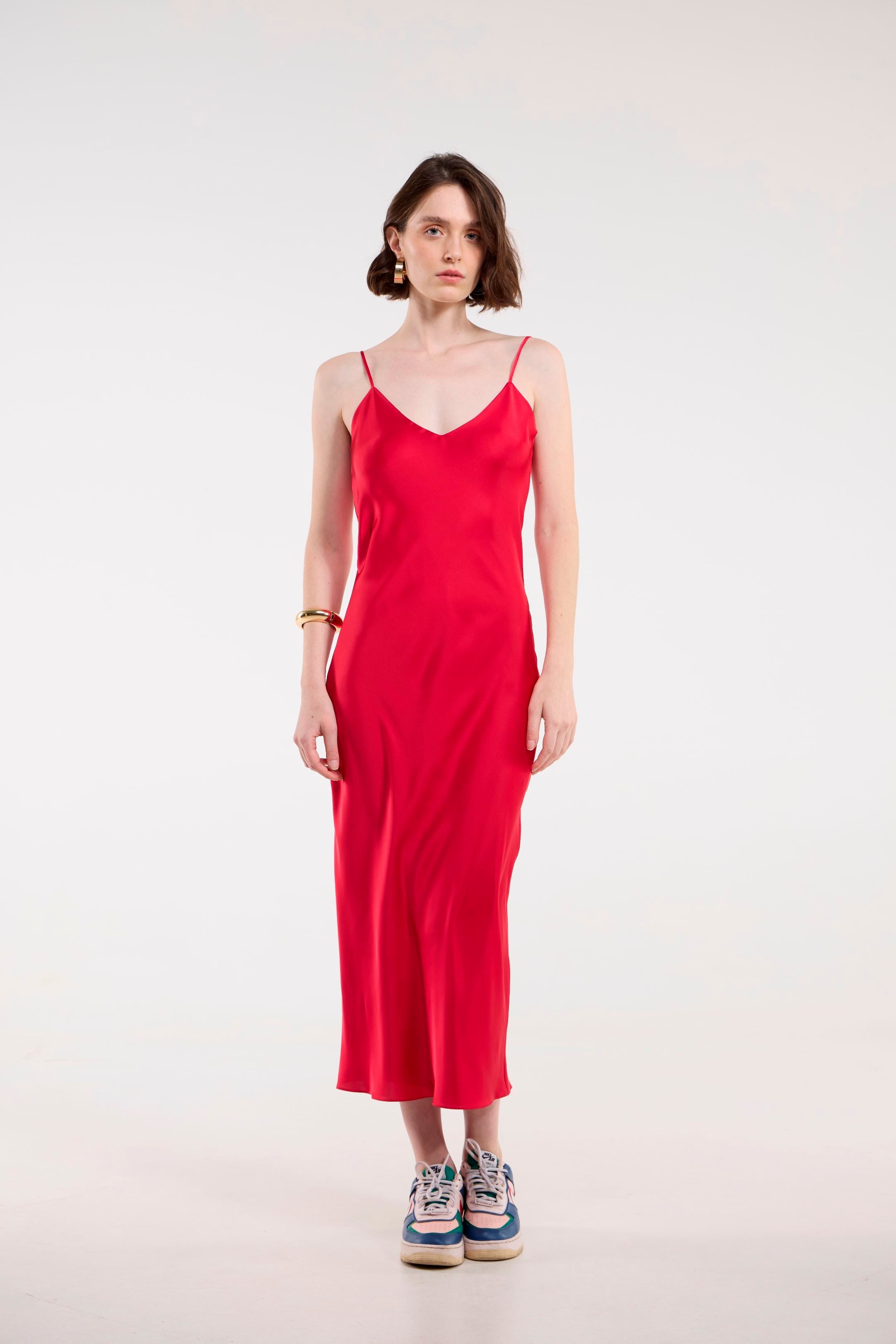 Slip Dress Vicky Cereja