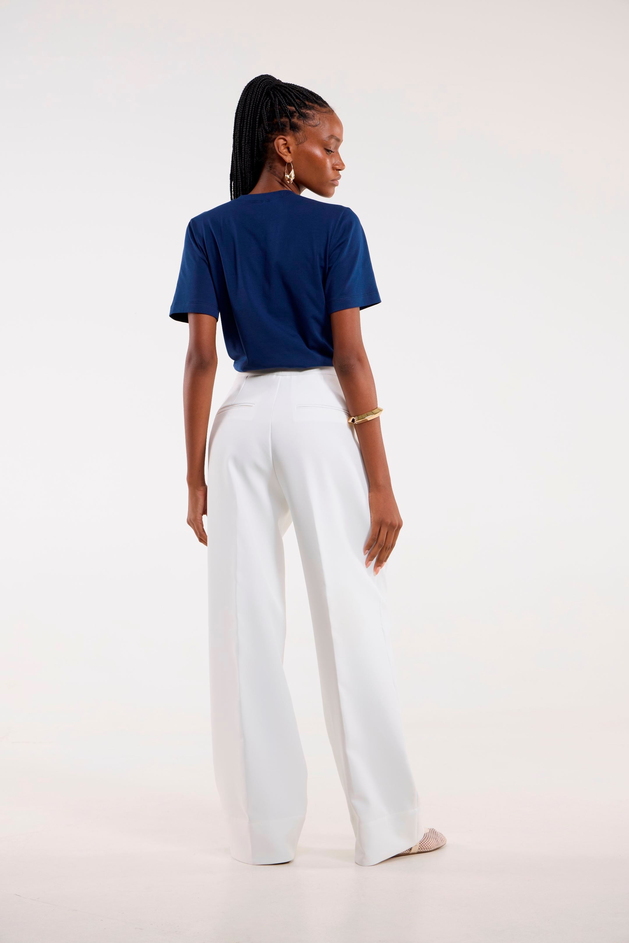 Camiseta Le Quo Gola U Marinho