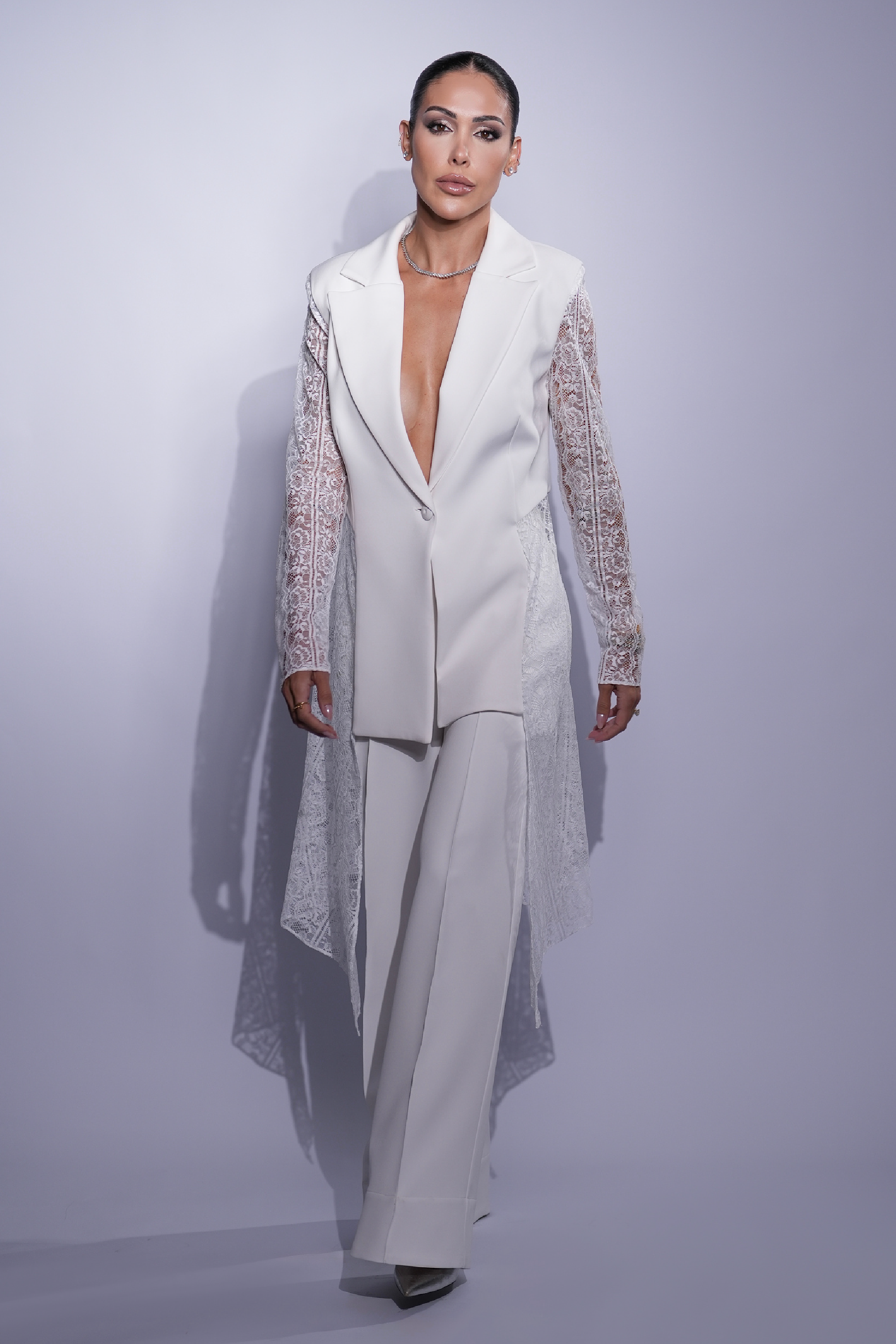 Blazer Bella Renda Off White